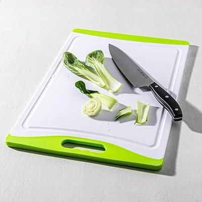 KSP Dice Large Poly Cutting Board (Green/White)