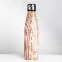 KSP Quench 'Wood Look' 500ml Double-Wall Water Bottle (Beechwood)