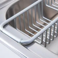 iDesign Metro Aluminum Sink Caddy (Silver)