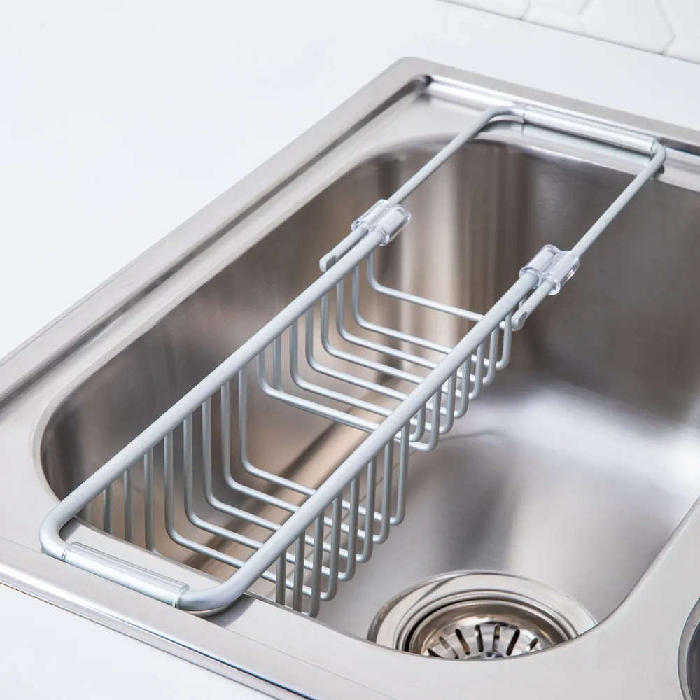 iDesign Metro Aluminum Sink Caddy (Silver)