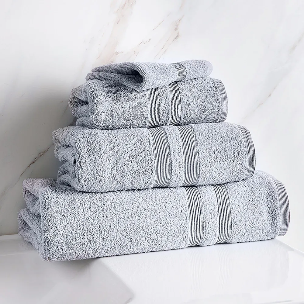 Moda At Home Allure Turkish Cotton Bath Towel (Marble Grey)