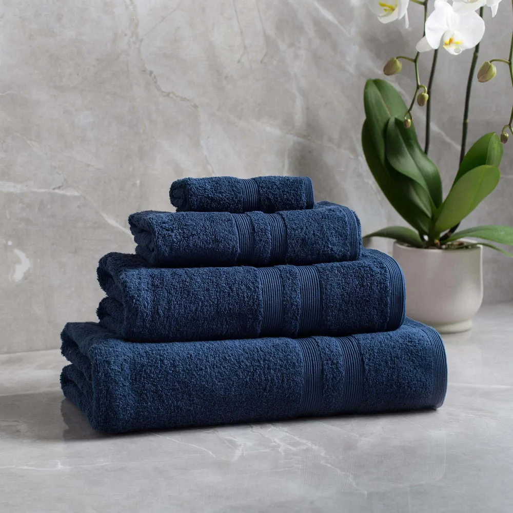 Moda At Home Allure Cotton Hand Towel (Indigo)