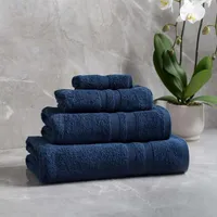 Moda At Home Allure Turkish Cotton Face Towel (Indigo)