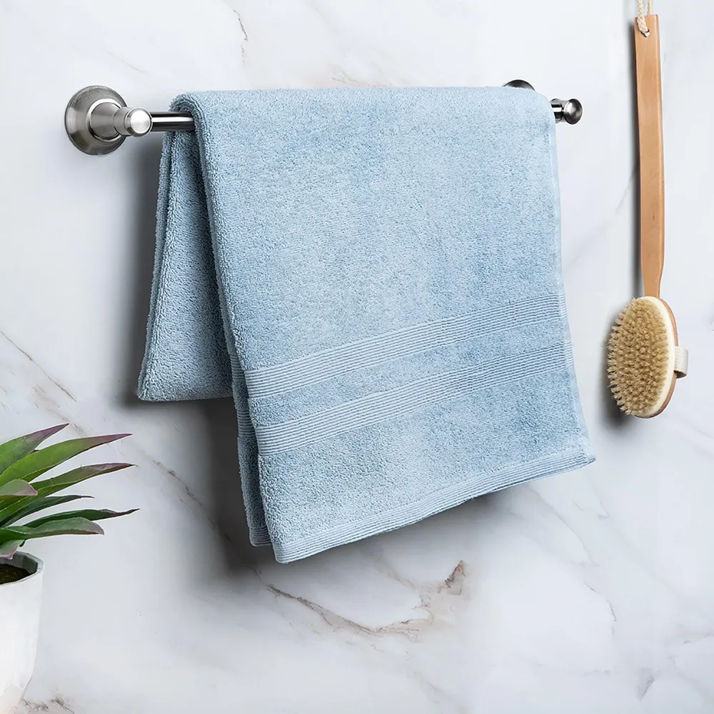 Moda At Home Allure Turkish Cotton Bath Towel (Powder Blue)