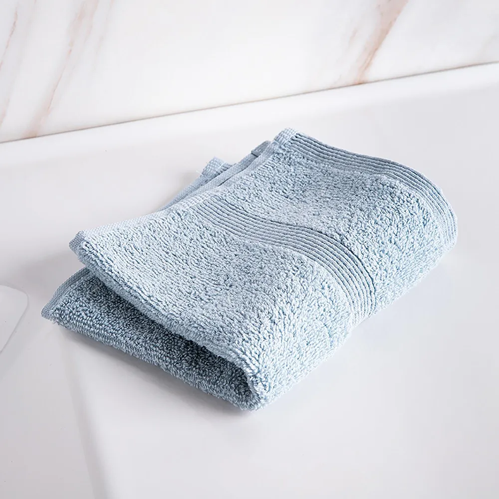 Moda At Home Allure Cotton Face Towel (Powder Blue)