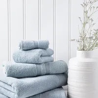 Moda At Home Allure Cotton Face Towel (Powder Blue)