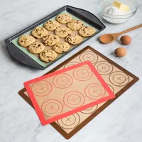 KSP Bakers Silicone Baking Sheet - Set of 3 (Multi Colour)