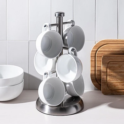 KSP Sticks Mug Tree (Stainless Steel) 8 cm dia x 31 cm