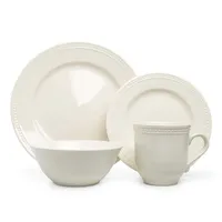 Thomson Pottery Pearlina Stoneware Dinnerware - Set of 16 (White)