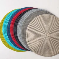 Harman Urban Two Tone Woven Round 'Urban 2-Tone' Vinyl Placemat