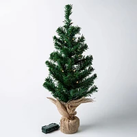 Ty Christmas Tree with 20 LED Lights (Green)