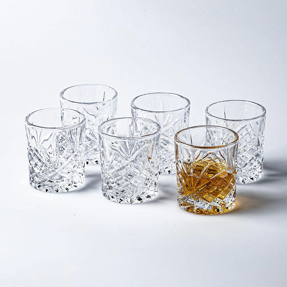 Godinger Dublin Crystal-Cut Shot Glass - Set of 6 (Clear)