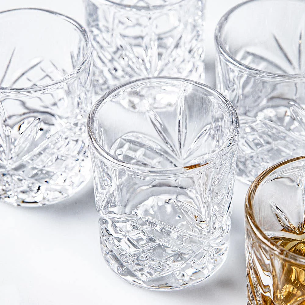 Godinger Dublin Crystal-Cut Shot Glass - Set of 6 (Clear)