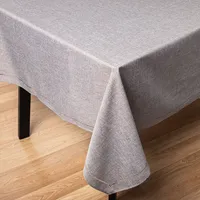 Harman Hemstitch Polyester Tablecloth 52"x70" (Dark Grey)