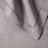Harman Hemstitch Polyester Tablecloth 60"x90" (Dark Grey)