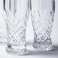 Godinger Dublin Crystal-Cut Pilsner Beer Glass - Set of 4 (Clear)