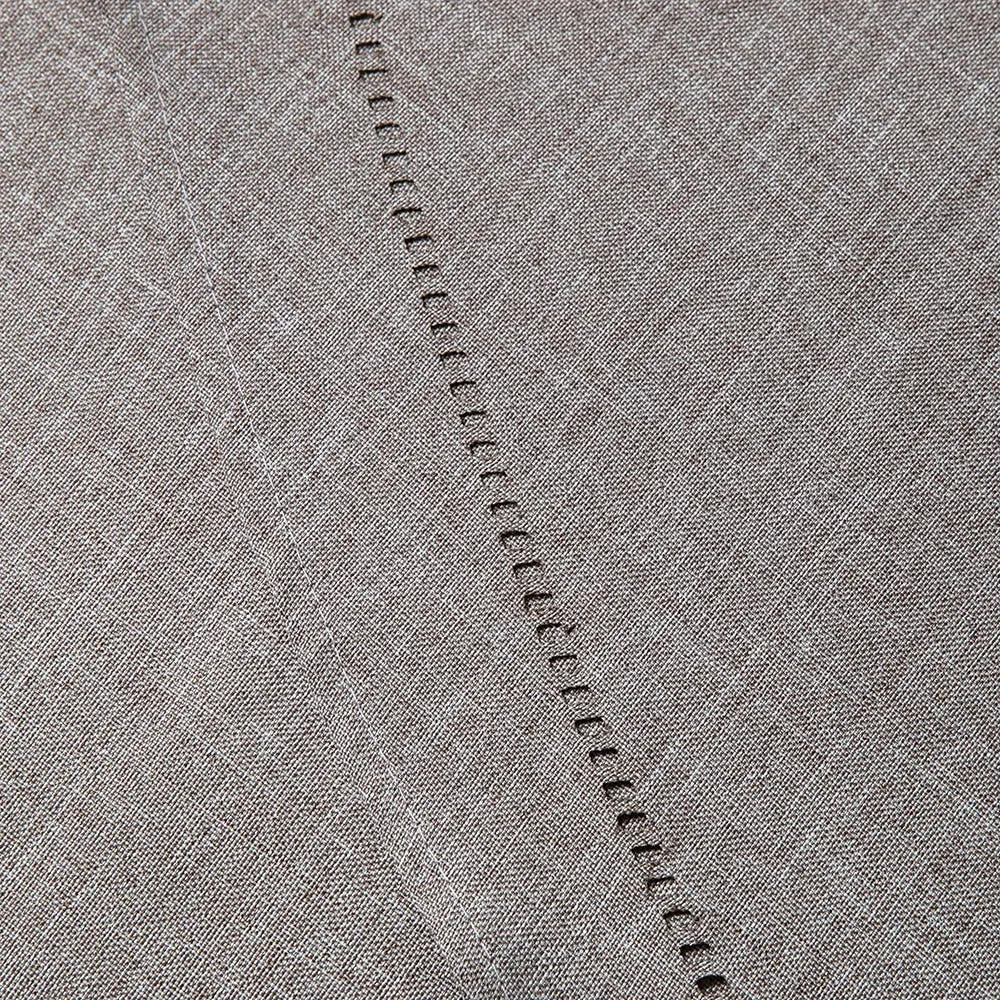 Harman Hemstitch Polyester Tablecloth 70" Round (Dark Grey)