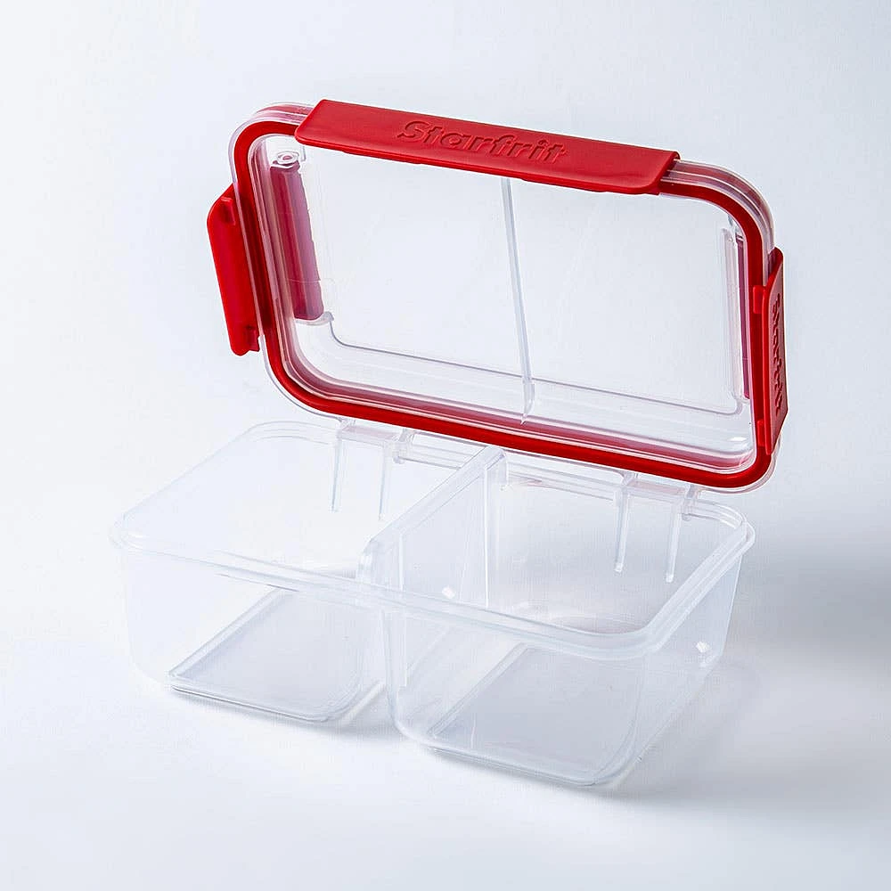 Starfrit Easy Lunch Divided Lunch Container (Red)