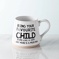 Koppers Big Bottom 'Favourite Child' Mug 16 oz. (White/Black)