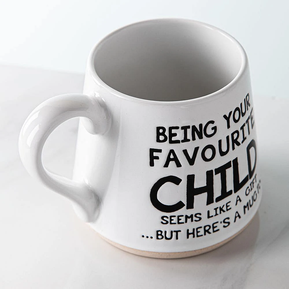 Koppers Big Bottom 'Favourite Child' Mug 16 oz. (White/Black)