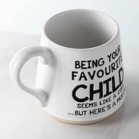 Koppers Big Bottom 'Favourite Child' Mug 16 oz. (White/Black)