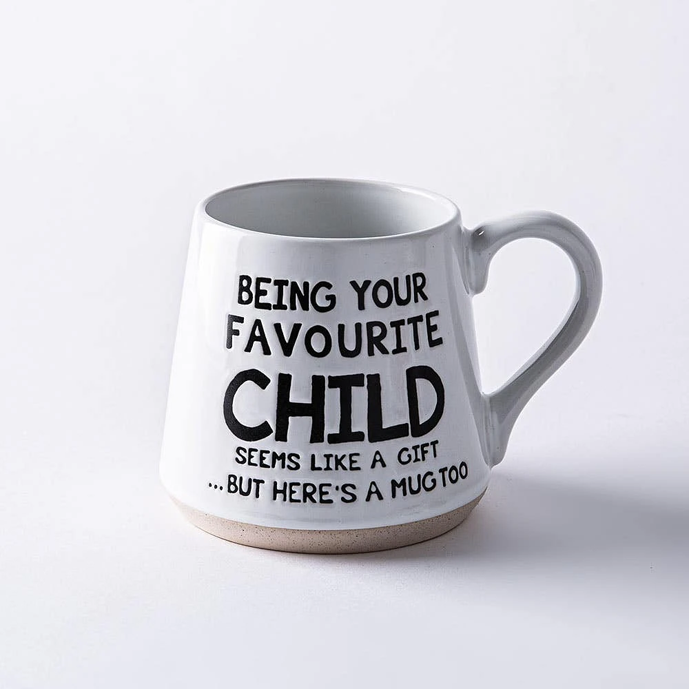 Koppers Big Bottom 'Favourite Child' Mug 16 oz. (White/Black)