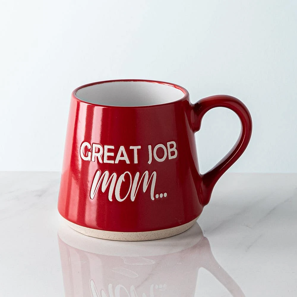 Koppers Big Bottom 'Great Job Mom' Mug 16 oz. (Red/White)