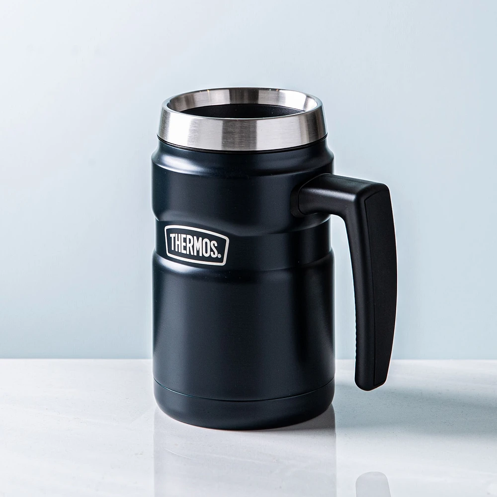 Thermos Stainless King Thermal Travel Desk Mug 16 oz. (Midnight Blue)