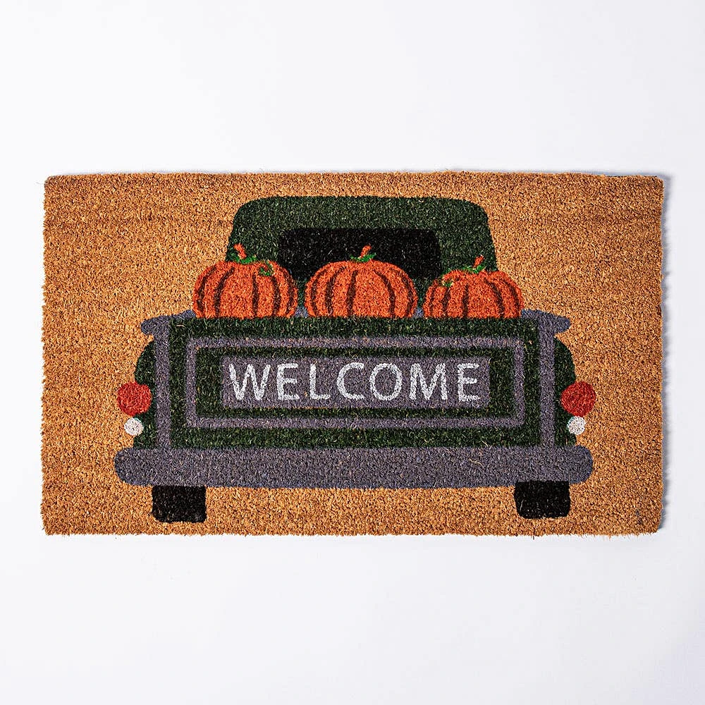 Koppers Casual 'Pumpkin Truck' Coir Mat (Multi Colour)