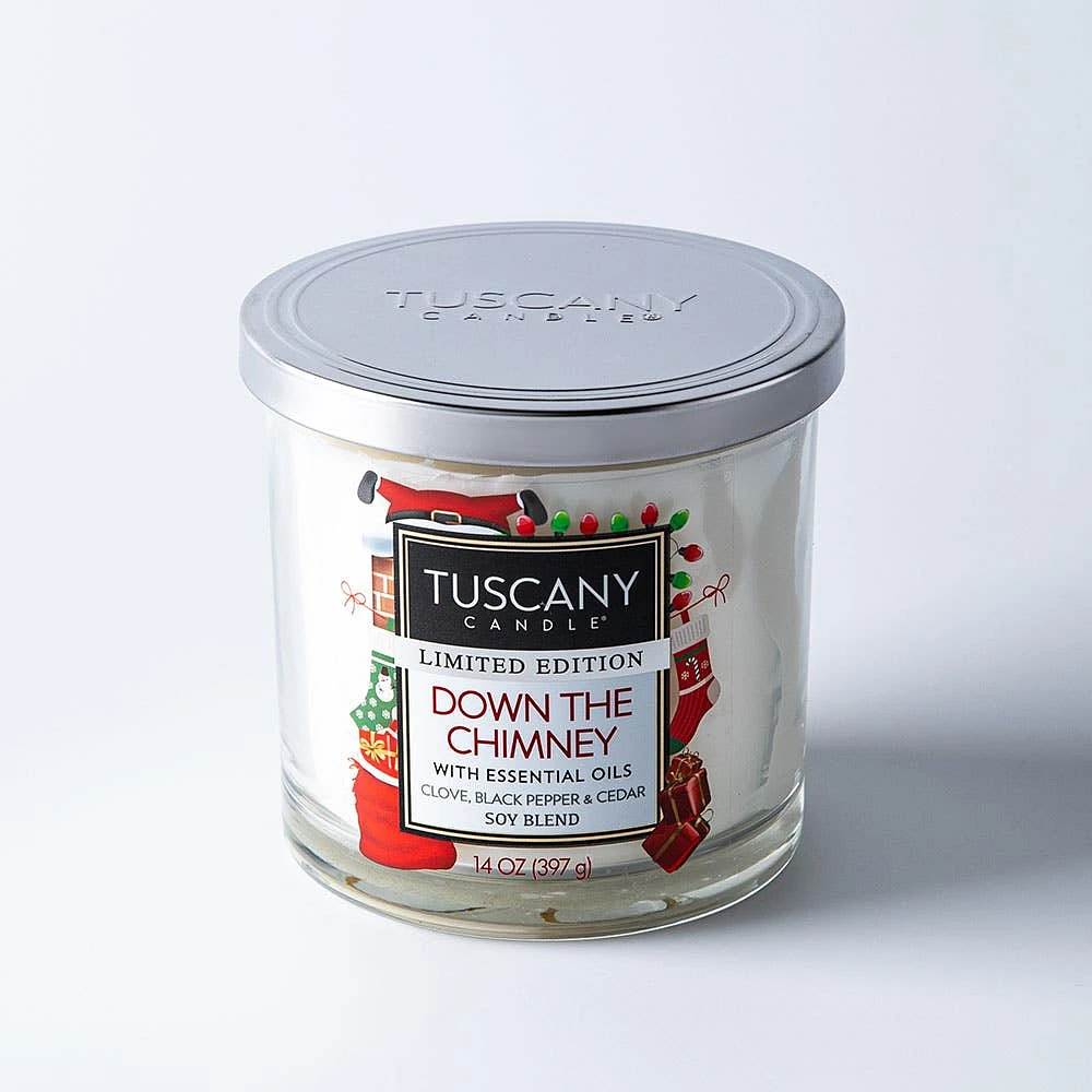 Empire Tuscany Christmas 'Down The Chimney' Glass Jar Candle