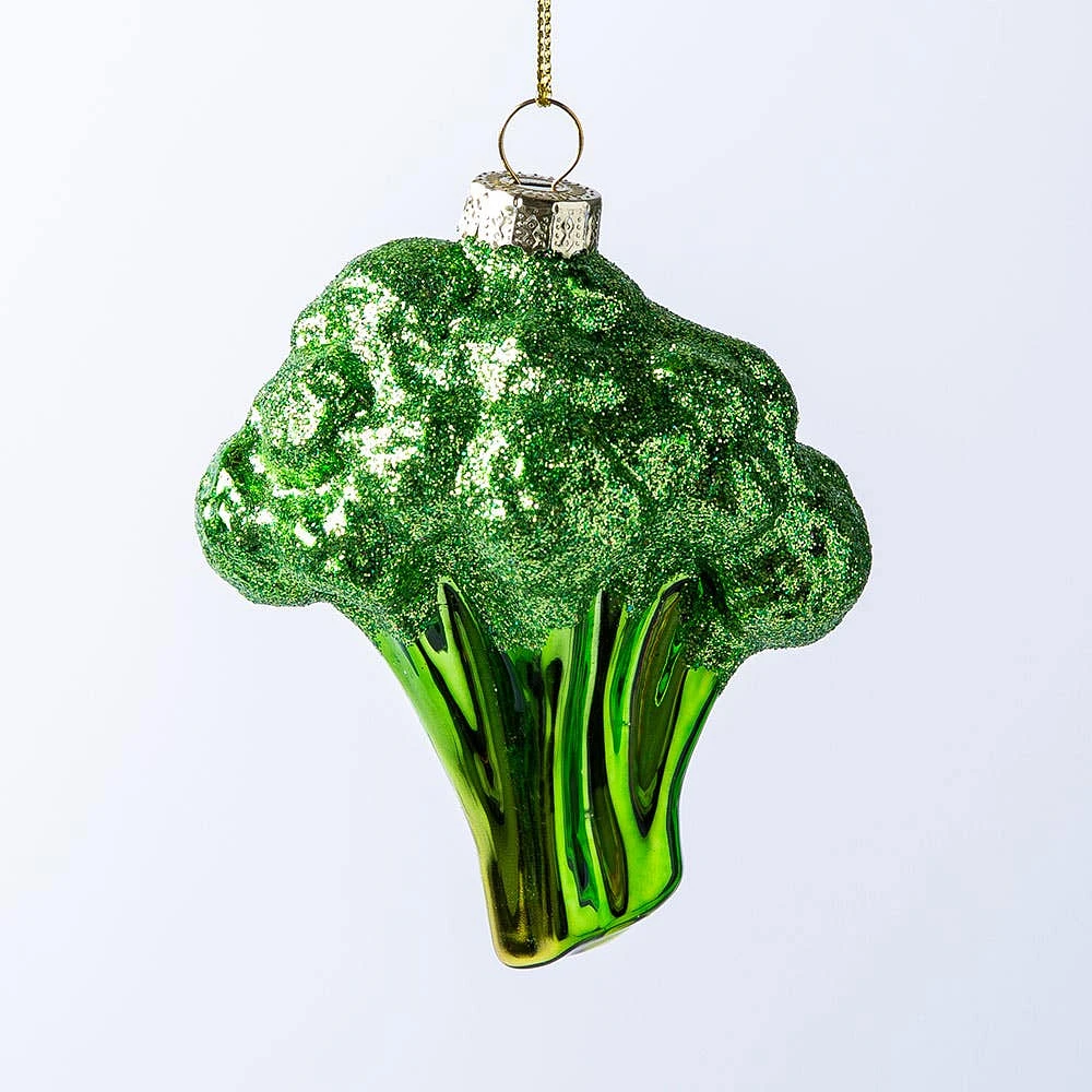 KSP Christmas 'Broccoli' Glass Ornament (Green)