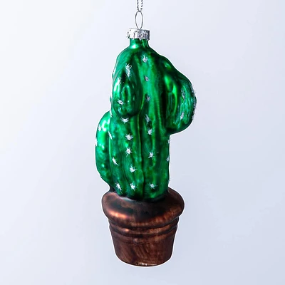 KSP Christmas 'Cactus' Glass Ornament (Green)