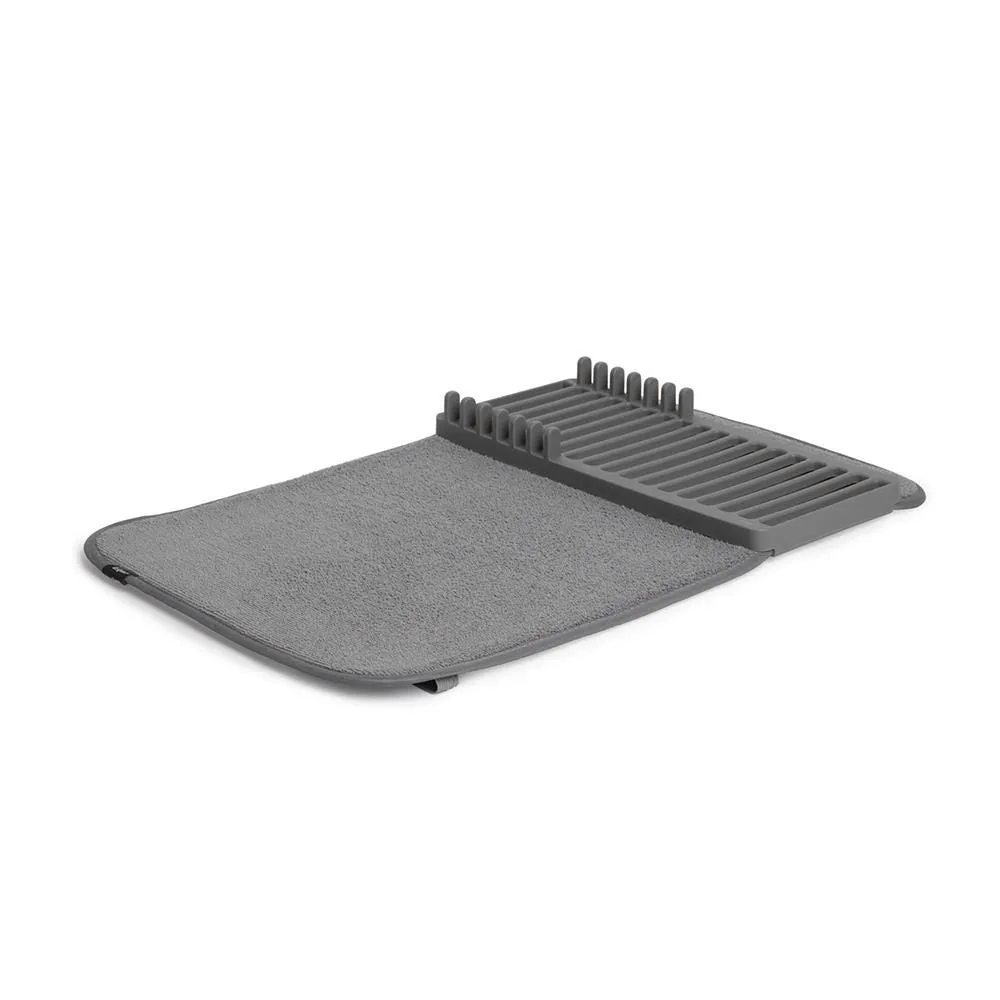 Umbra Udry Mini Microfibre Drying Mat with Rack (Charcoal)