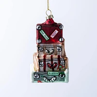 KSP Christmas 'Luggage' Glass Ornament (Multi Colour)