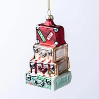 KSP Christmas 'Luggage' Glass Ornament (Multi Colour)