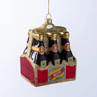 KSP Christmas 'Craft Beer' Glass Ornament (Multi Colour)