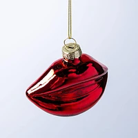 KSP Christmas 'Lips' Glass Ornament (Red)