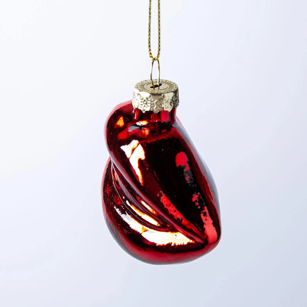 KSP Christmas 'Lips' Glass Ornament (Red)