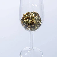 KSP Christmas 'Champagne Glass' Glass Ornament (Multi Colour)