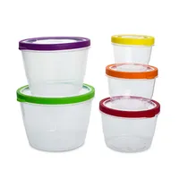 KSP Fresh Seal Round Storage Container Combo Set of 10