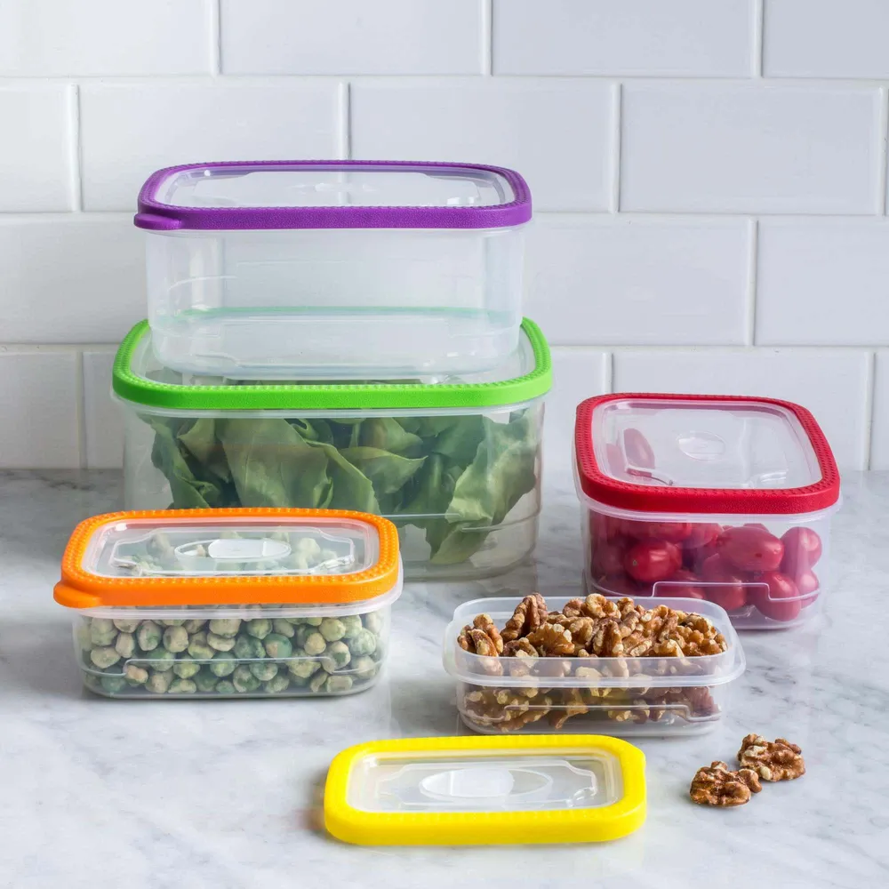 KSP Fresh Seal Rectangle Storage Container Combo Set of 10
