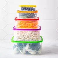 KSP Fresh Seal Rectangle Storage Container Combo Set of 10