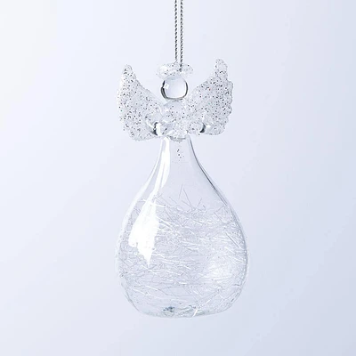 KSP Christmas 'Angel' Glass Ornament (Clear)