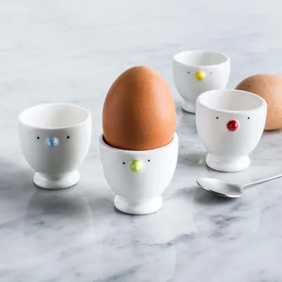 BIA Basic Breakfast Porcelain Egg Cup - Set of 4 (White)