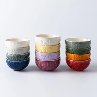 Mason Cash Prep 'Meadow' Stoneware Bowls - Set of 4 (Multi Colour)