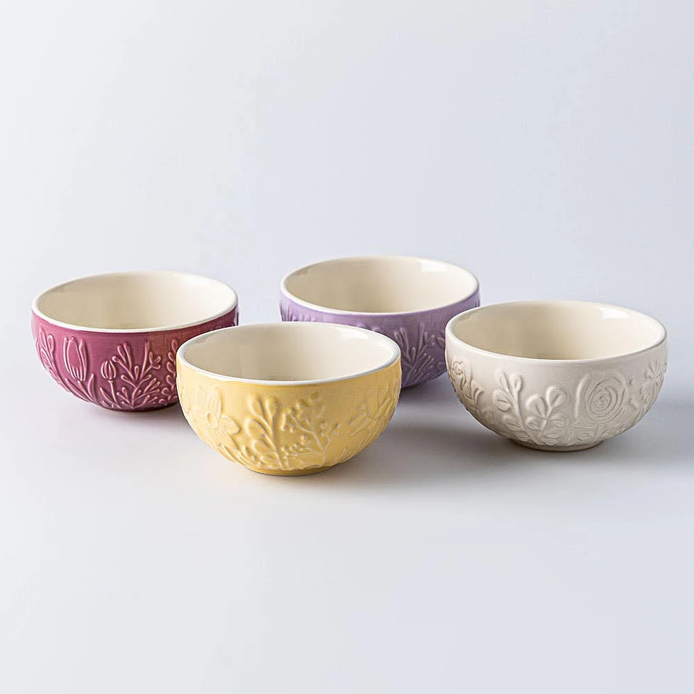 Mason Cash Prep 'Meadow' Stoneware Bowls - Set of 4 (Multi Colour)