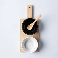 KSP Tapas Tray with Mini Bowls & Spoon - Set of 4