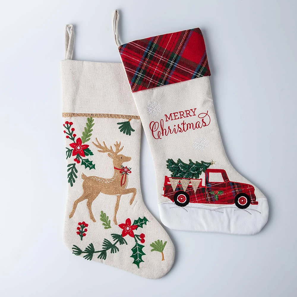 KSP Christmas 'Reindeer' Classics Stocking (Multi Colour)