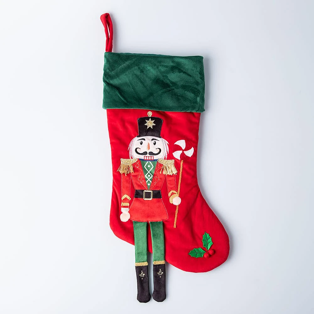 KSP Christmas 'Nutcracker' Character Stocking (Multi Colour)