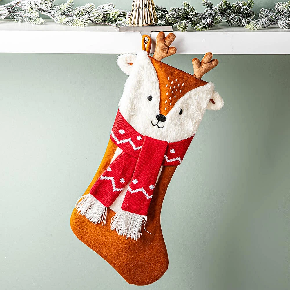 KSP Christmas 'Reindeer' Character Stocking (Multi Colour)